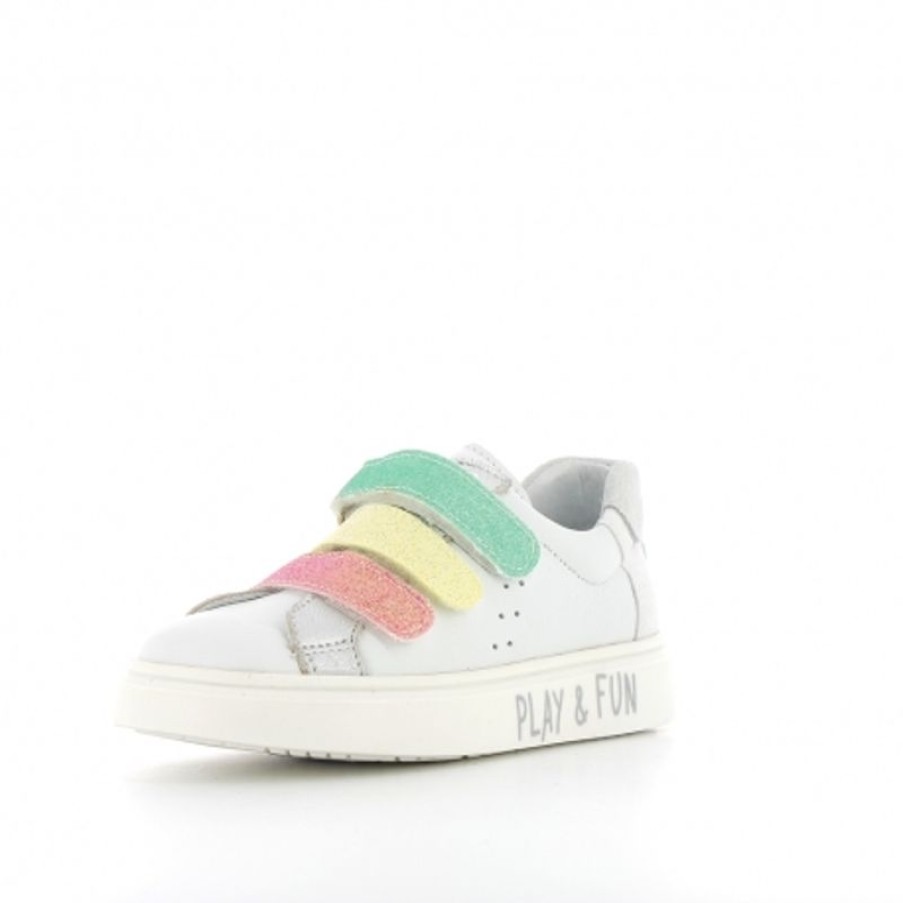 Bopy Baskets Fille | Sakovol Blanc Multi Fluo