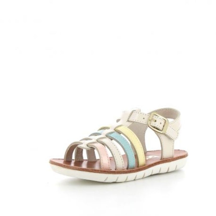 Bopy Sandales Fille | Ezebra Blanc/Pastel