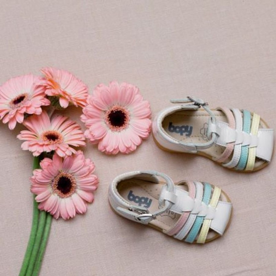 Bopy Parcs & Premiers Pas Fille | Ritola Blanc Vernis/Multi