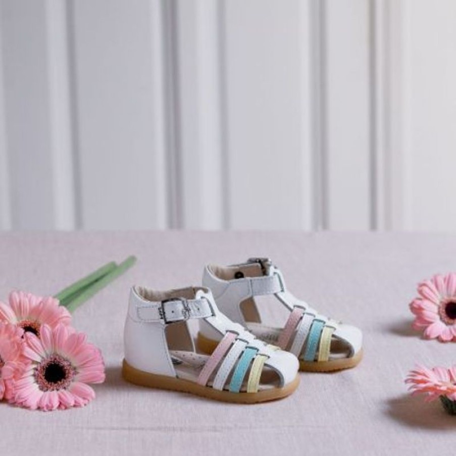 Bopy Parcs & Premiers Pas Fille | Ritola Blanc Vernis/Multi