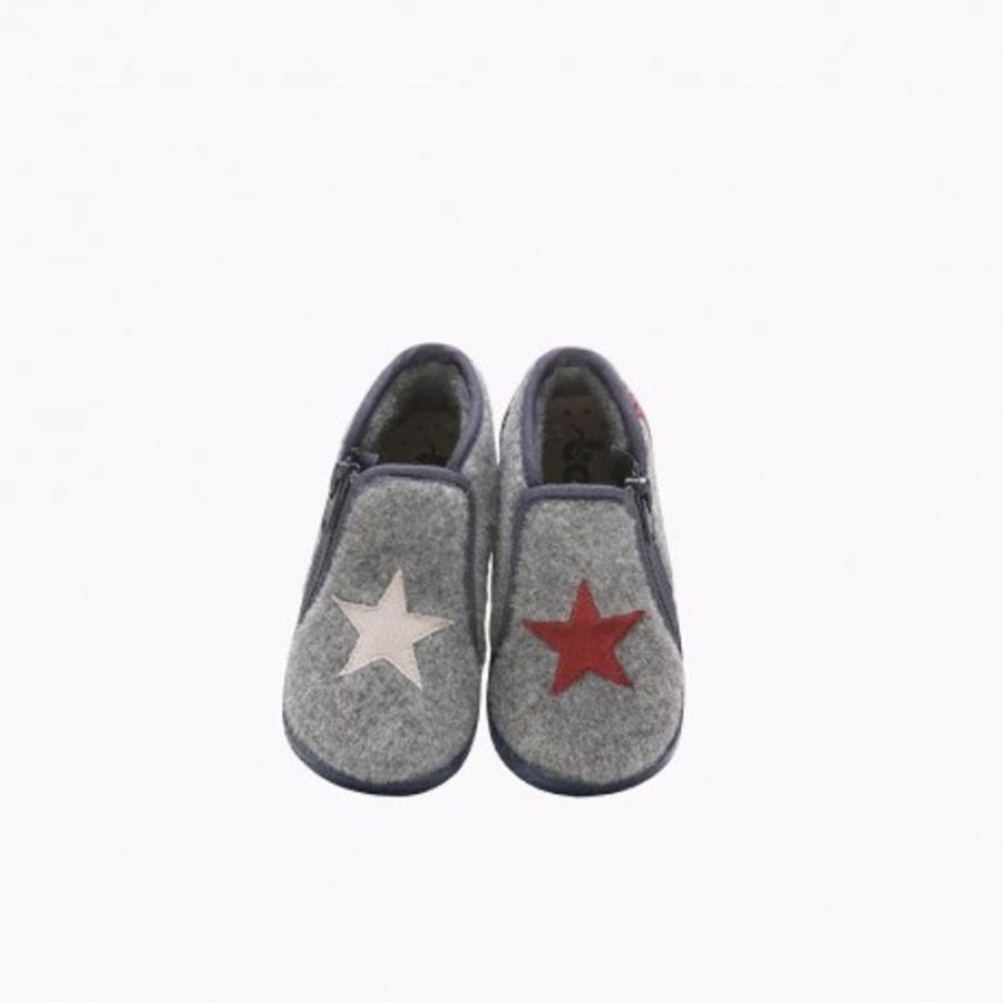 Bopy Chaussons Garcon | America Gris