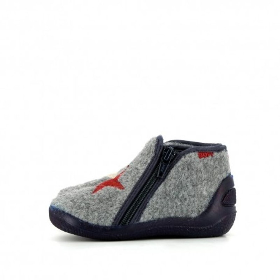 Bopy Chaussons Garcon | America Gris