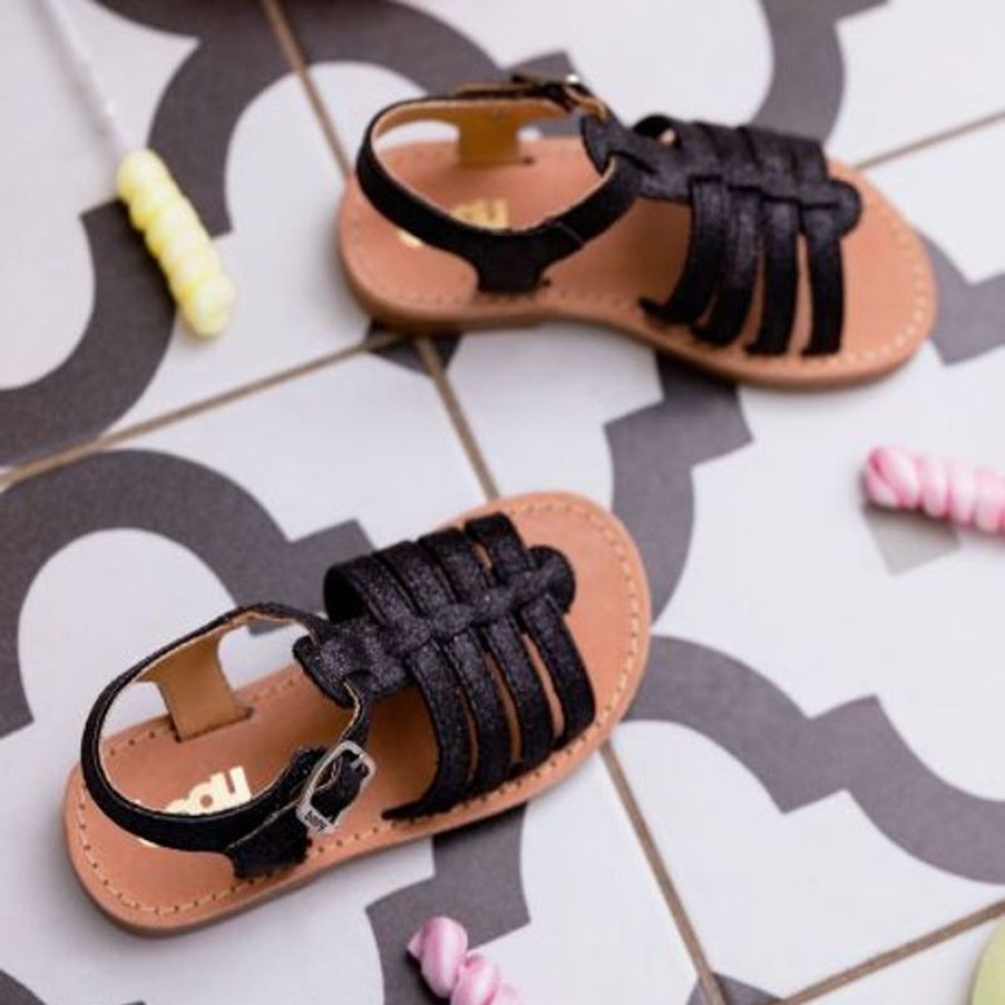 Bopy Sandales Fille | Elibravo Noir