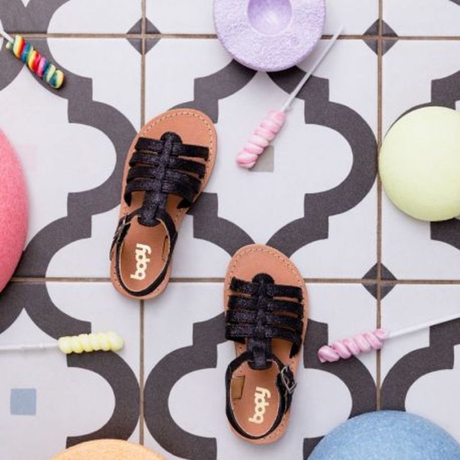 Bopy Sandales Fille | Elibravo Noir