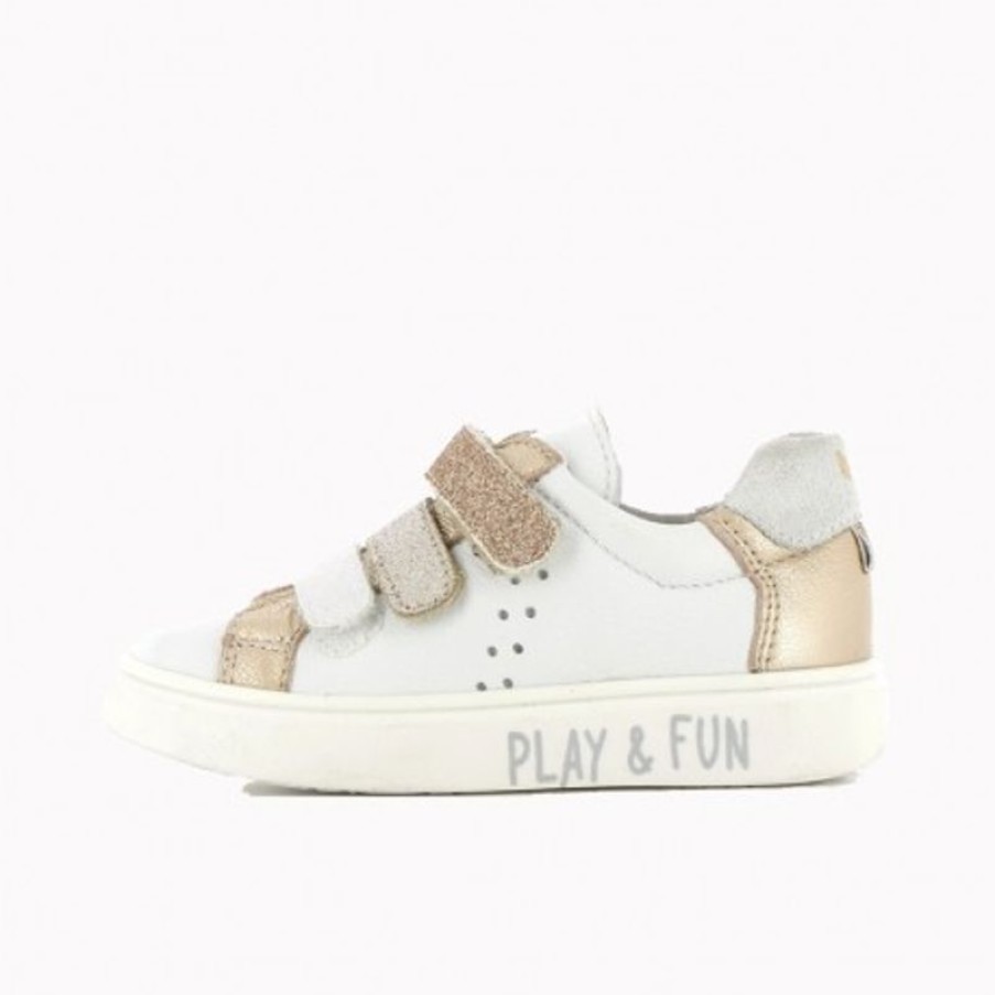 Bopy Baskets Fille | Sakovol Blanc Multi Or