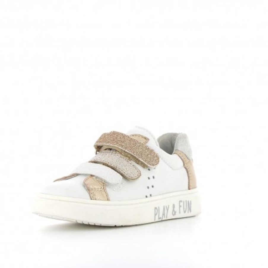 Bopy Baskets Fille | Sakovol Blanc Multi Or
