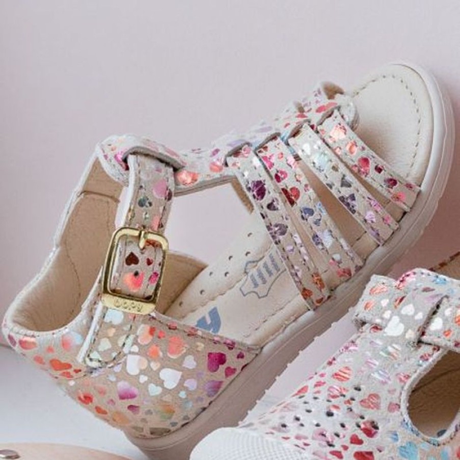 Bopy Sandales Fille | Reabou Coeur Multi