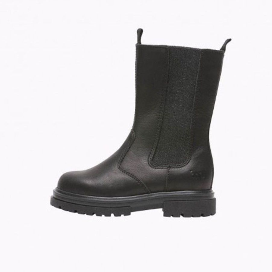 Bopy Boots Et Bottes Fille | Madona Noir Lisse