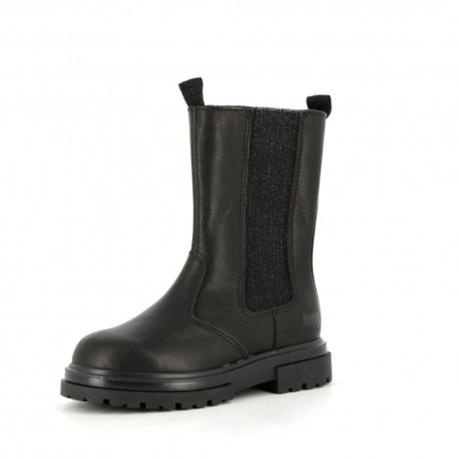 Bopy Boots Et Bottes Fille | Madona Noir Lisse