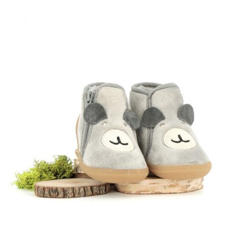 Bopy Chaussons Fille | Animo Gris